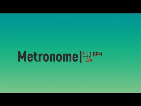 550 BPM Metronome 2/4