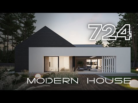 NewHouse 724 projekt nowoczesnego parterowego domu od Modern House
