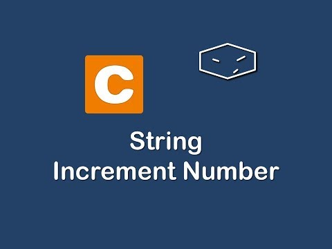 string increment number in c