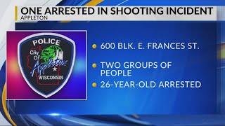 One arrested in Appleton shooting incident