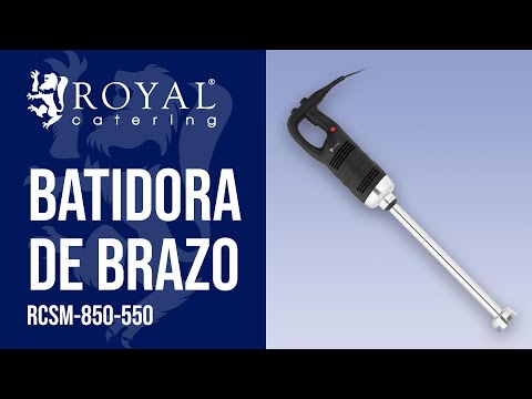 vídeo - Batidora de brazo - 850 W - Royal Catering - 550 mm - 8.000 - 18.000 r.p.m.