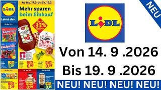 LIDL Prospekt Werbung 14.09.2026 bis 19.09.2026 | Einkaufen DE