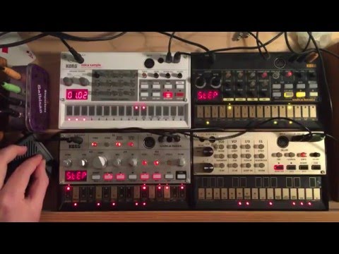KORG Volca sample, bass, beats, keys: TECHNO #3
