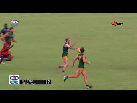 2017/18 NTFL Finals Fever - 'Noodles' Macfarlane Kicks two in Mid-Air! - (St Mary's Football Club)