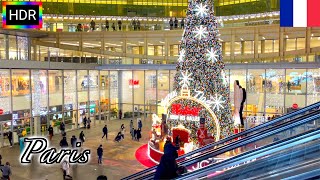 🇫🇷🎄【HDR 4K】Paris Christmas Walk - Le Marais to Les Halles (November, 2021)