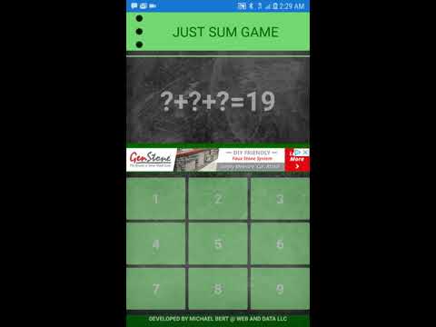 Just Sum Game