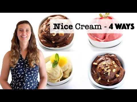 How to make Banana Nice Cream 4 Different Ways