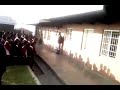 School learner's singing Zion version at the assembly