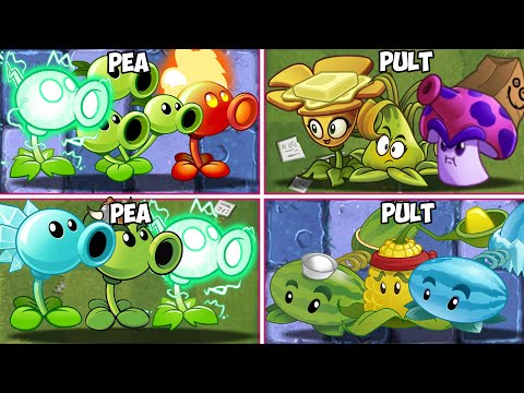 Pvz 2 Plant Team - Pea Teams Vs Pult Plant Teams vs Zombie Teams - What Team is the best?