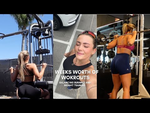 MY WEEKS WORKOUT ROUTINE | Weight lifting and Running | How to balance both