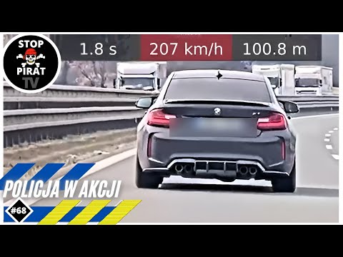 POLICE IN ACTION #68 - Police chases, BMW vs. police car, unsuccessful PIT maneuvers during a slide