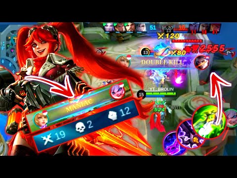 19 KILLS + MANIAC !! LAYLA BEST BUILD HACKER !! MLBB