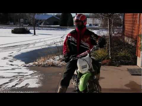 KLX 125 Snow Gooning