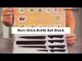 Set de Cuchillos Black Shark Swiss·Q Namiutsu InnovaGoods 4 Piezas
