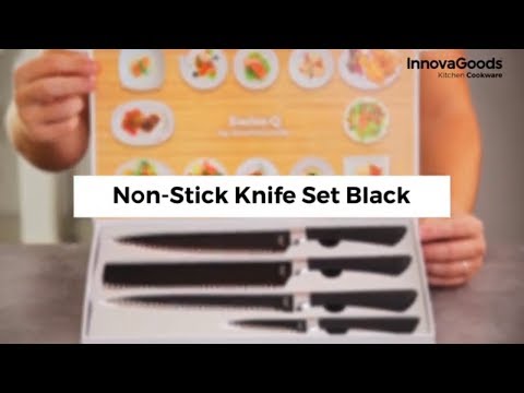 Set 4 noževa InnovaGoods Swiss Namiutsu Black Shark