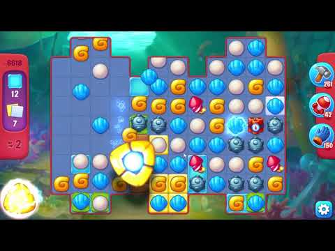 Fishdom 6618 Hard Level - 10 moves - NO BooSTERS