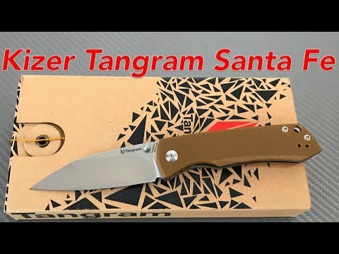 Kizer Tangram Series Santa Fe Knife with Acuto steel blade