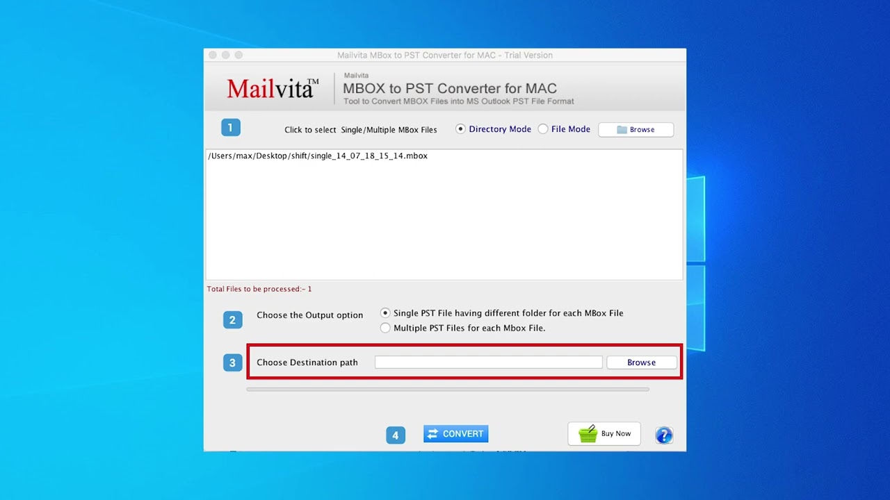 Mailvita MBOX to PST Converter for Mac demo video