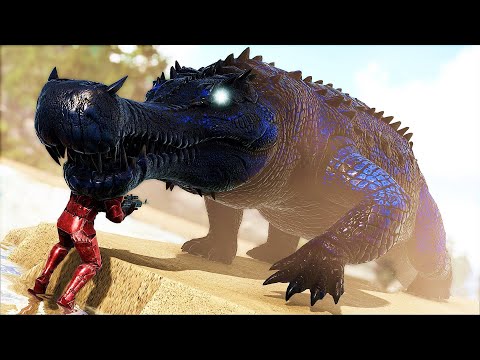 Taming This Monstrous Crocodile Sarcosuchus Is Not For Just Anyone! DINOSAURS - ARK SUPREME FJORDUR