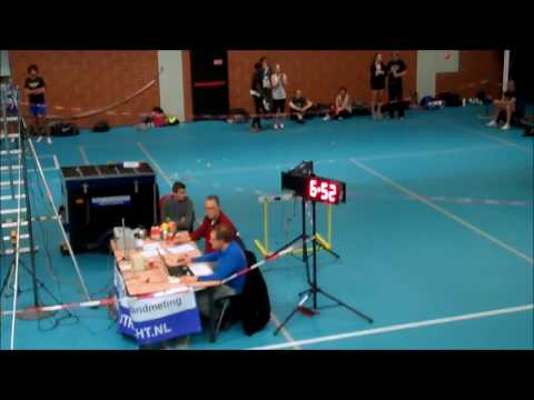 Indoor Utrecht 20-01-2012 Marrit van Gelderen en Sybout Wijma AV Heerenveen