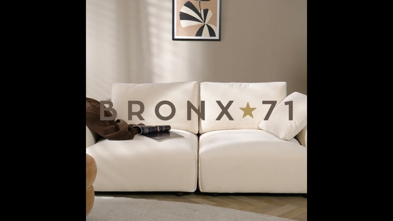 Sofa 3-Sitzer Isa Chenille off white