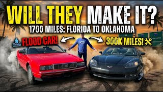 A Flooded Cadillac and 300k Mile Corvette Road Trip Across America - Will They Survive?