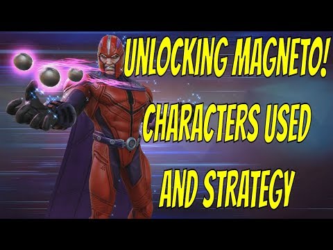 Unlocking Magneto! Characters Used And Strategy - Marvel Strike Force