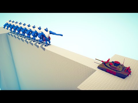 CAN 8x ICE GIANTS CROSS THE BRIDGE? - Totally Accurate Battle Simulator TABS