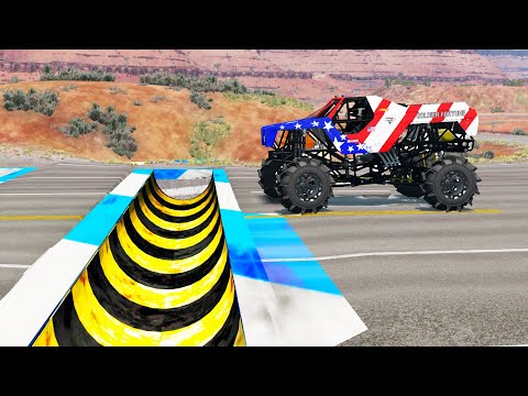 Cars vs Upside Down Speed Bumps #13 | BeamNG.DRIVE