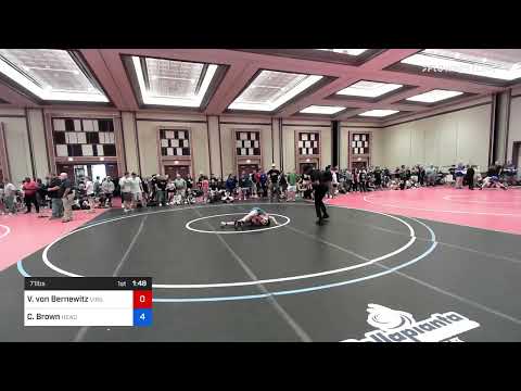 71 Lbs Rr Rnd 2 - Vince Von Bernewitz, Virginia Team Predator Wrestling Club Vs Corey Brown, HeadH