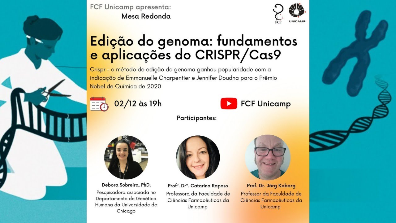 Mesa-redonda "Edições do genoma: Fundamentos e aplicações do CRISPR/Cas9"