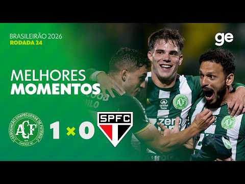 Gols e lances de Chapecoense x São Paulo