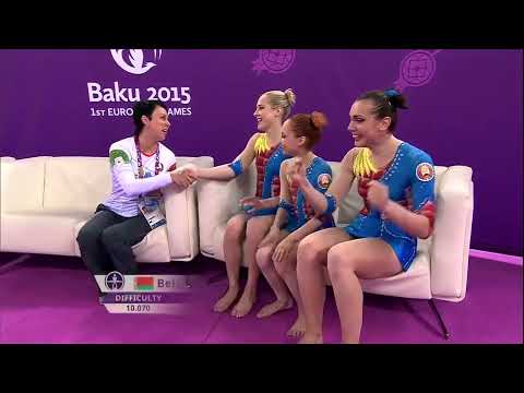 Belgium win Women's Group - Dynamic Gold - Acrobatic Gymnastics - Baku 2015