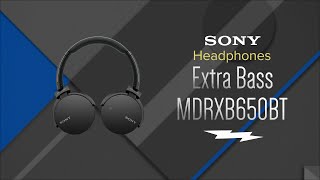 Sony Over-Ear Extra Bass Bluetooth Headphones MDR-XB650BT/B - Overview
