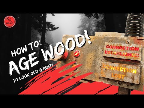 Aged Wood to Look Like Rusty Metal! Here’s How!