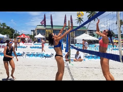 WOMEN'S BEACH VOLLEYBALL | Women's Open Game 1 | Dig the Beach | Fort Myers FL Video
