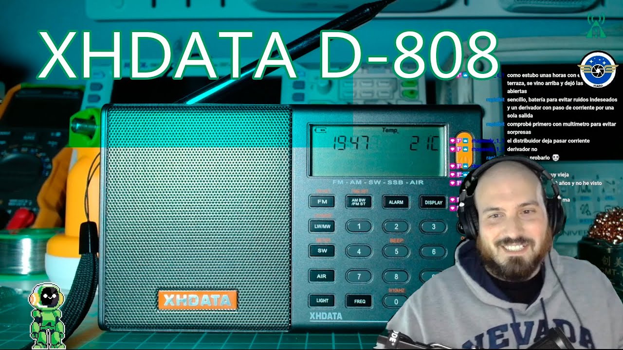 ¿Qué puedo hacer con una radio XHDATA D-808?