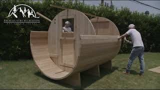 Barrel Sauna Installation Video - Backcountry Recreation