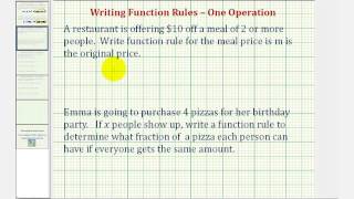 Write Basic Functions from Applications - One Step