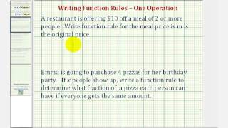 Write Basic Functions from Applications - One Step