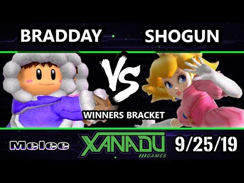 S@X 321 SSBM - bradday (Ice Climbers) Vs. Shogun (Peach) Smash Melee Winners Round 1
