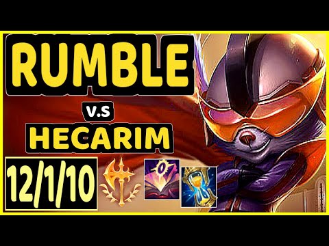 LUROX (RUMBLE) vs HECARIM - 12/1/10 KDA JUNGLE GAMEPLAY - EUW Ranked GRANDMASTER