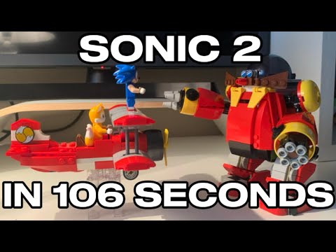 Sonic 2 in 106 seconds - Lego stop motion
