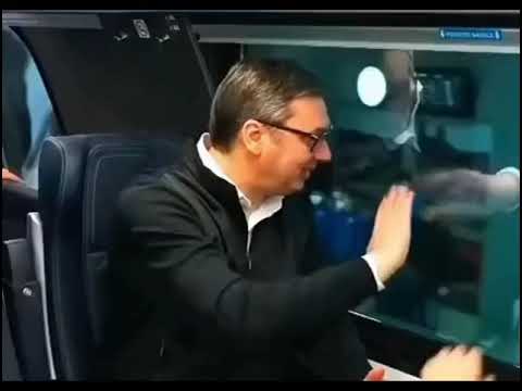 China built high speed train for Serbia and Serbian president