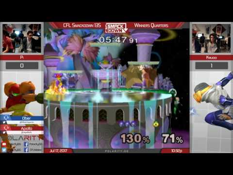 CFL Smackdown 135 Melee - Pi (Samus) vs Krudo (Sheik) - Winners Quarters