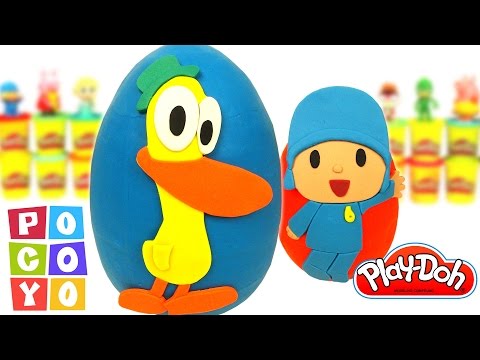 Huevos Sorpresa de Pocoyó y Pato en Español de Plastilina Play Doh
