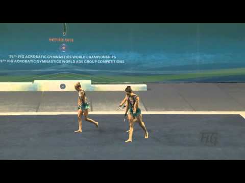 Israel (ISR) -  2016 Acrobatic Worlds, Putian City (CHN) Dynamic  Women's Group