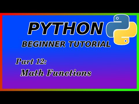 Mathematical Functions Python Tutorial Part 12