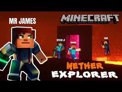 EPIC NETHER EXPLORATION LIVE with Mr James! #minecraft