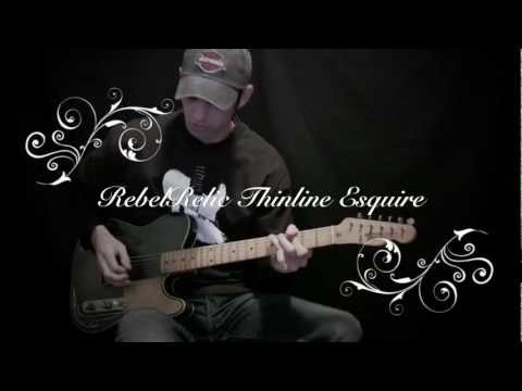 REBELRELIC- THINLINE ESQUIRE- Lake Placid Blue Raw Series